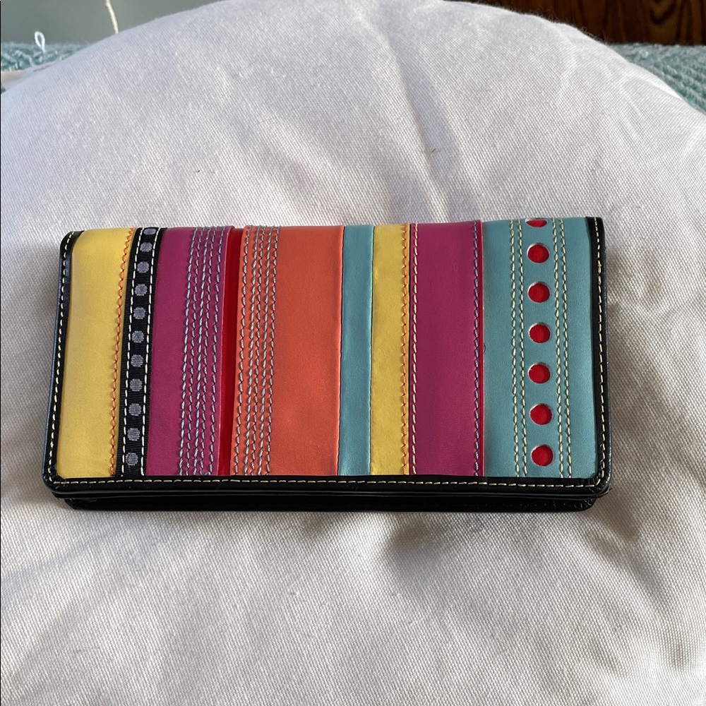 NWOT Rolfs Multicolor Striped Women's Wallet